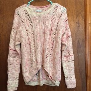 Pink fuzzy sweater